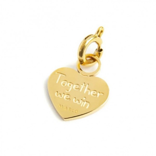 marlu charm cuore arcobaleno pvd oro