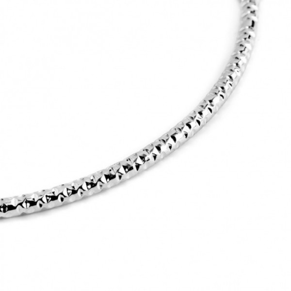 marlu mono orecchino cerchio acciaio martellato diametro 6cm
