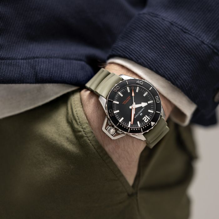hamilton - khaki navy frogman auto