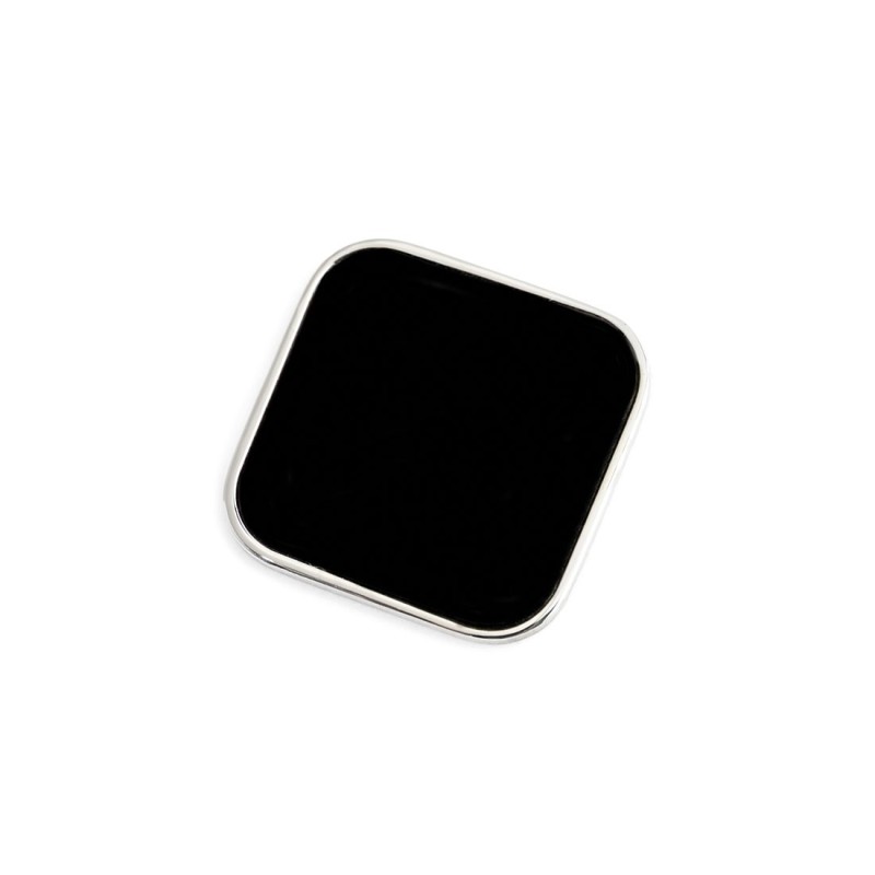 marlu - piastrina quadrata smalto nero changy
