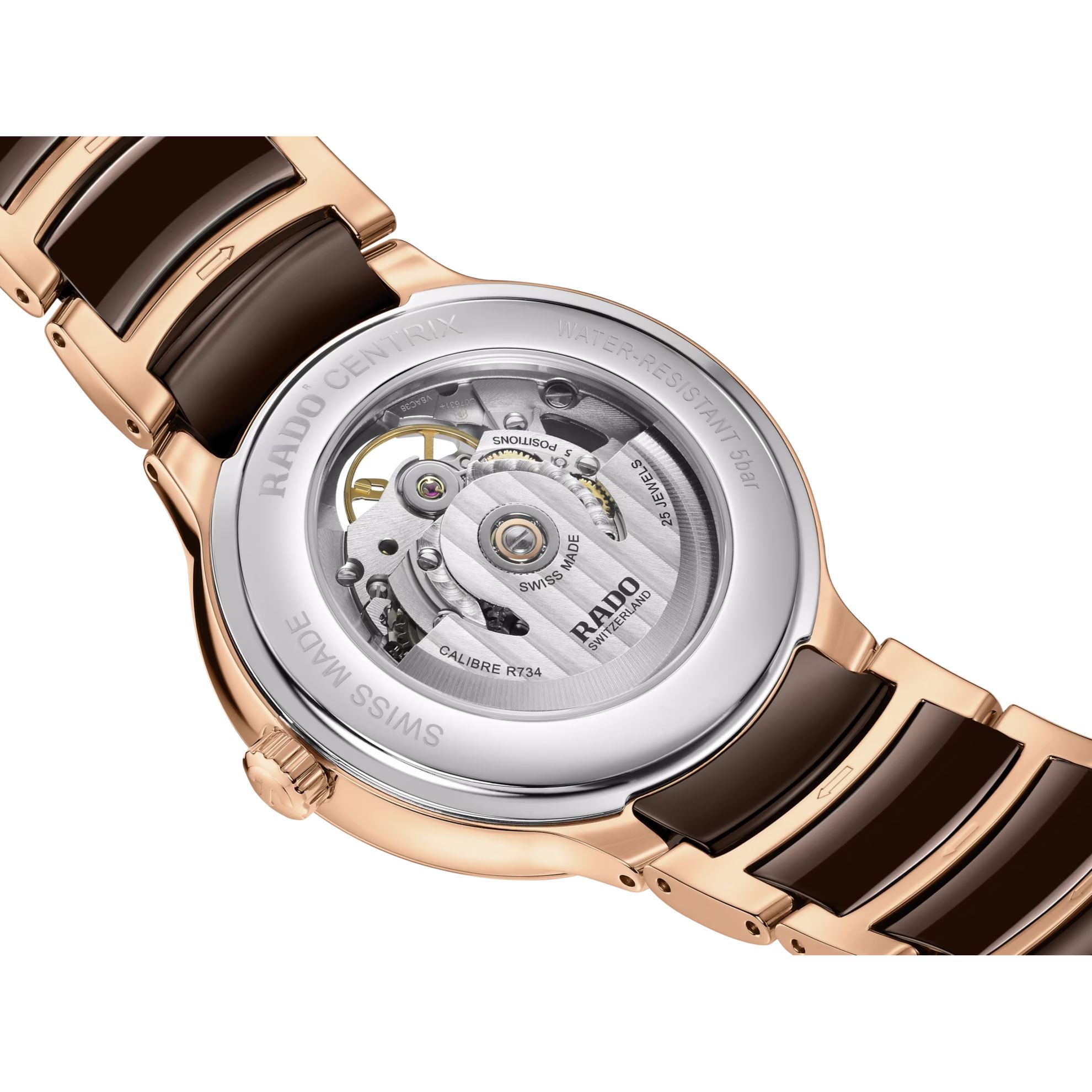 rado centrix automatic open heart