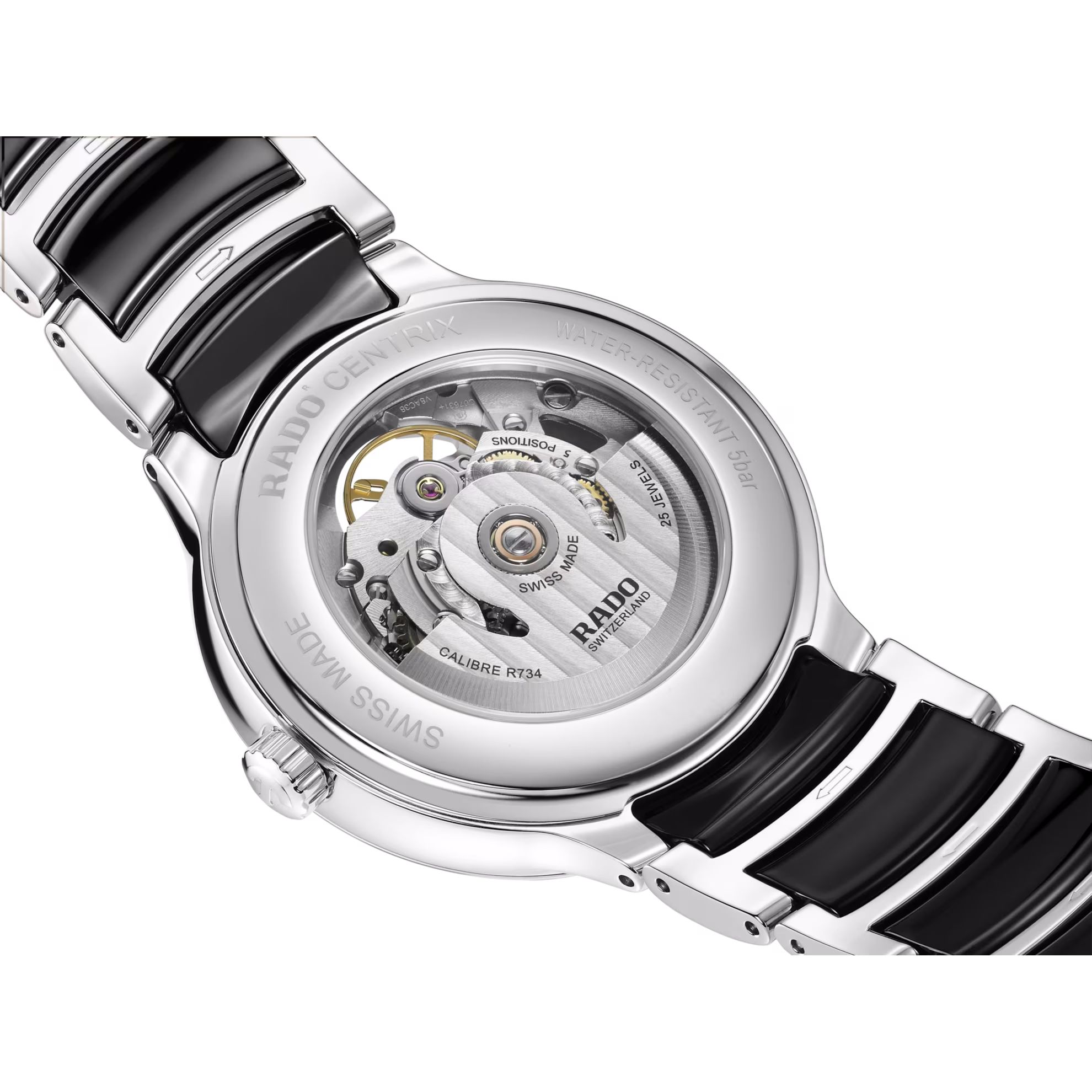 rado centrix automatic open heart
