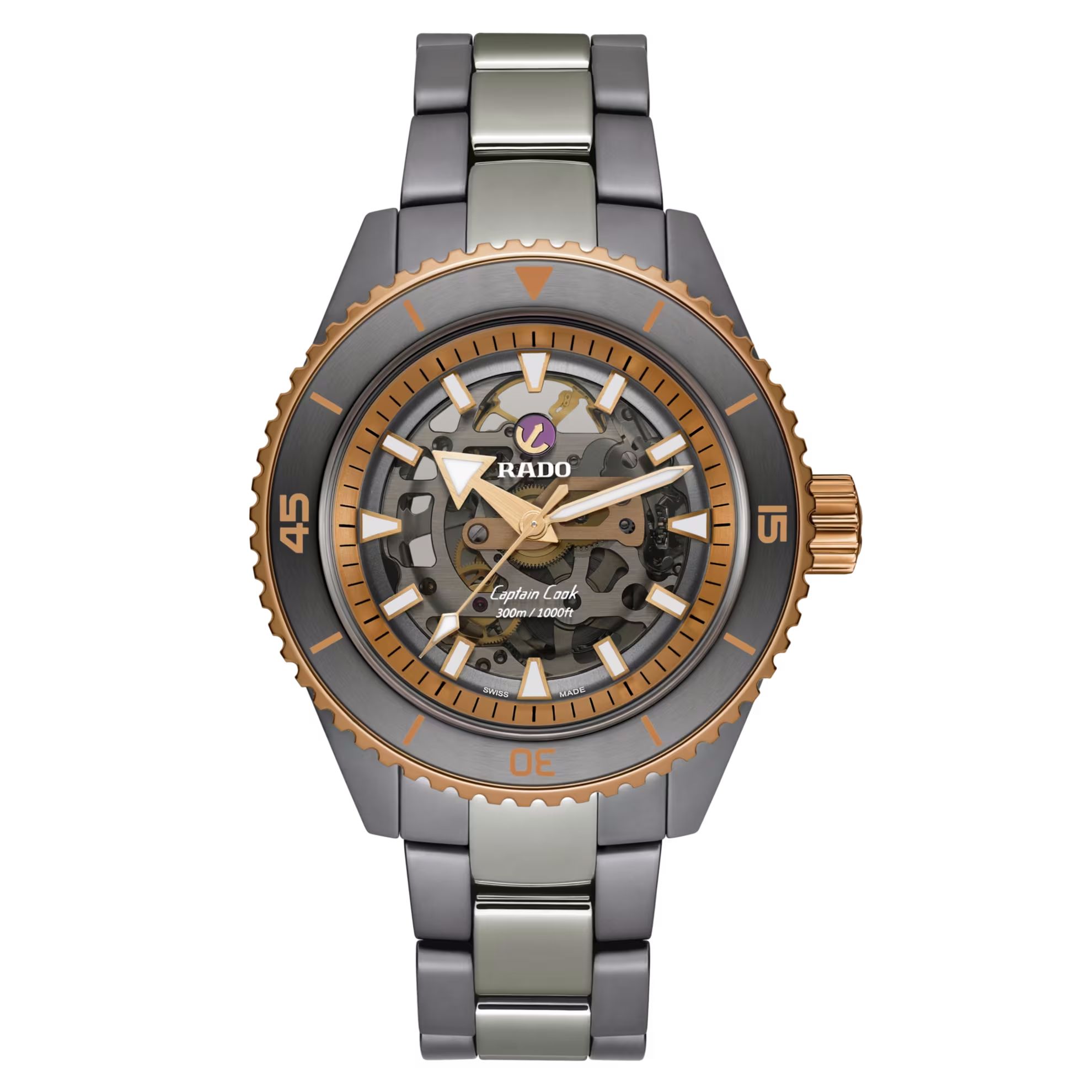 rado captain cook high-tech ceramic skeleton
