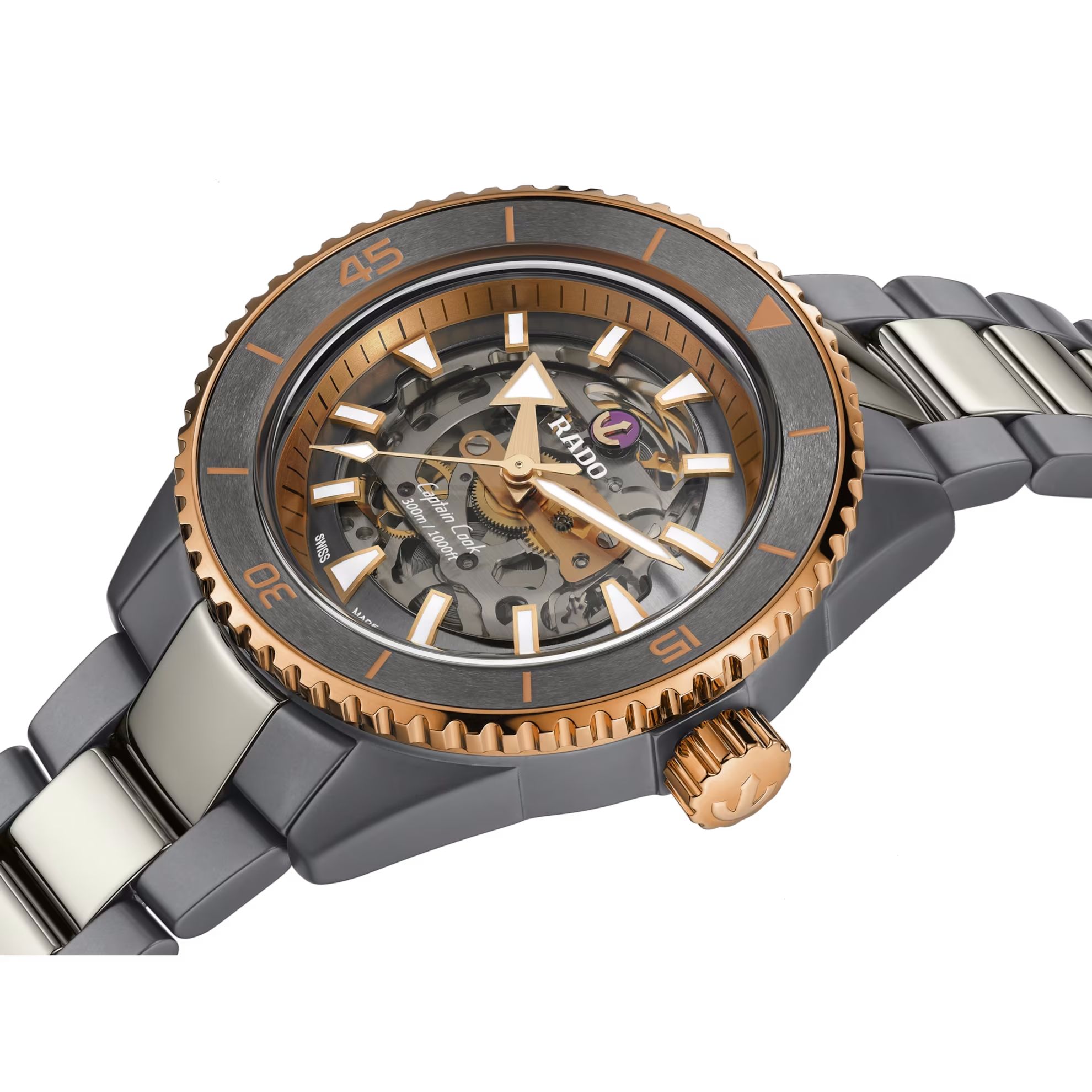 rado captain cook high-tech ceramic skeleton