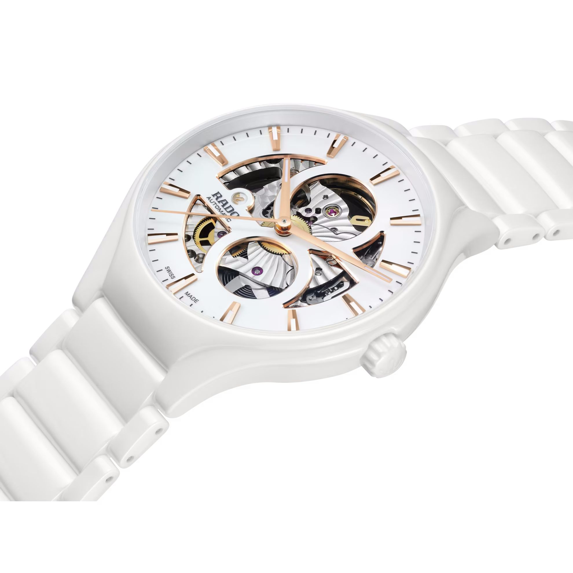 rado true round automatic open heart