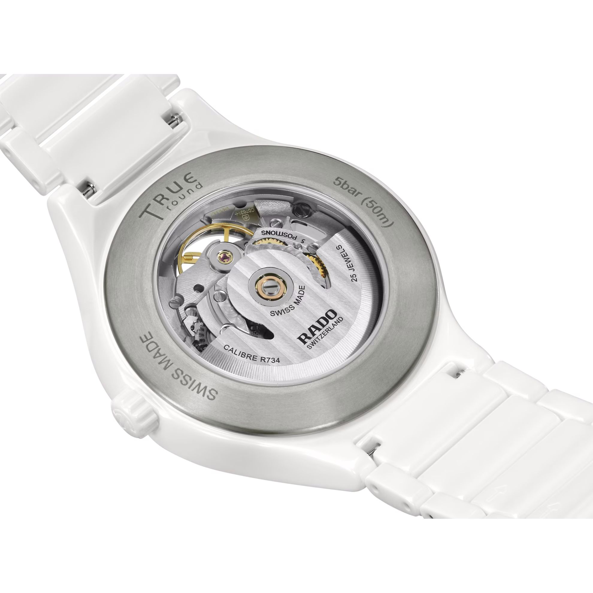 rado true round automatic open heart