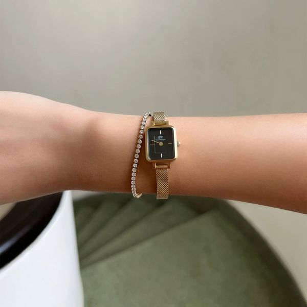daniel wellington - quadro mini evergold onyx