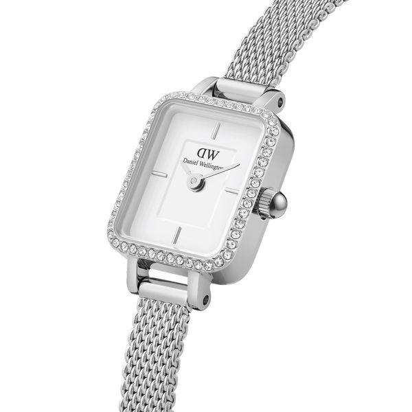 daniel wellington - quadro mini lumine bezel silver