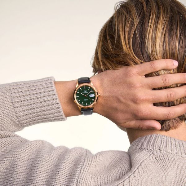daniel wellington - iconic sheffield automatic rose gold