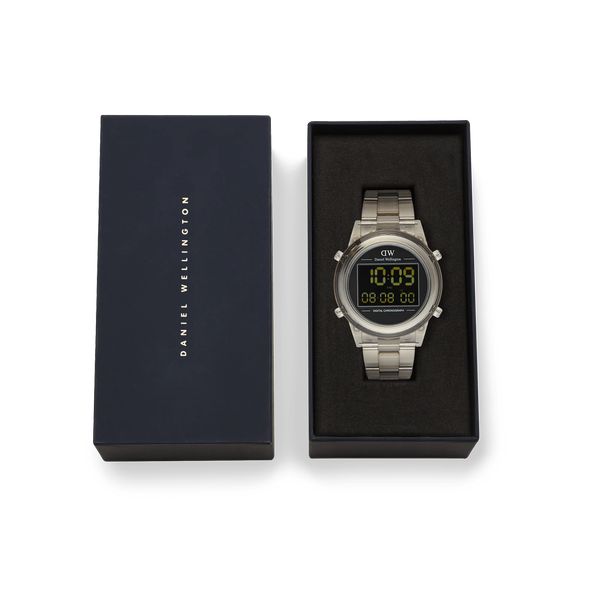 daniel wellington - retro digital light grey