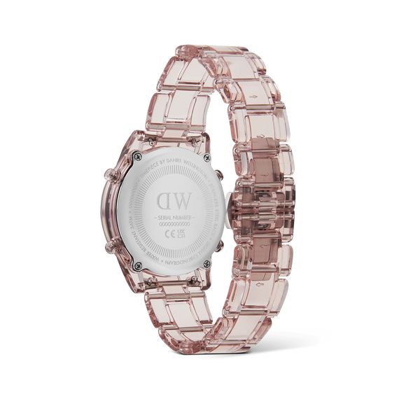 daniel wellington - retro digital dark pink