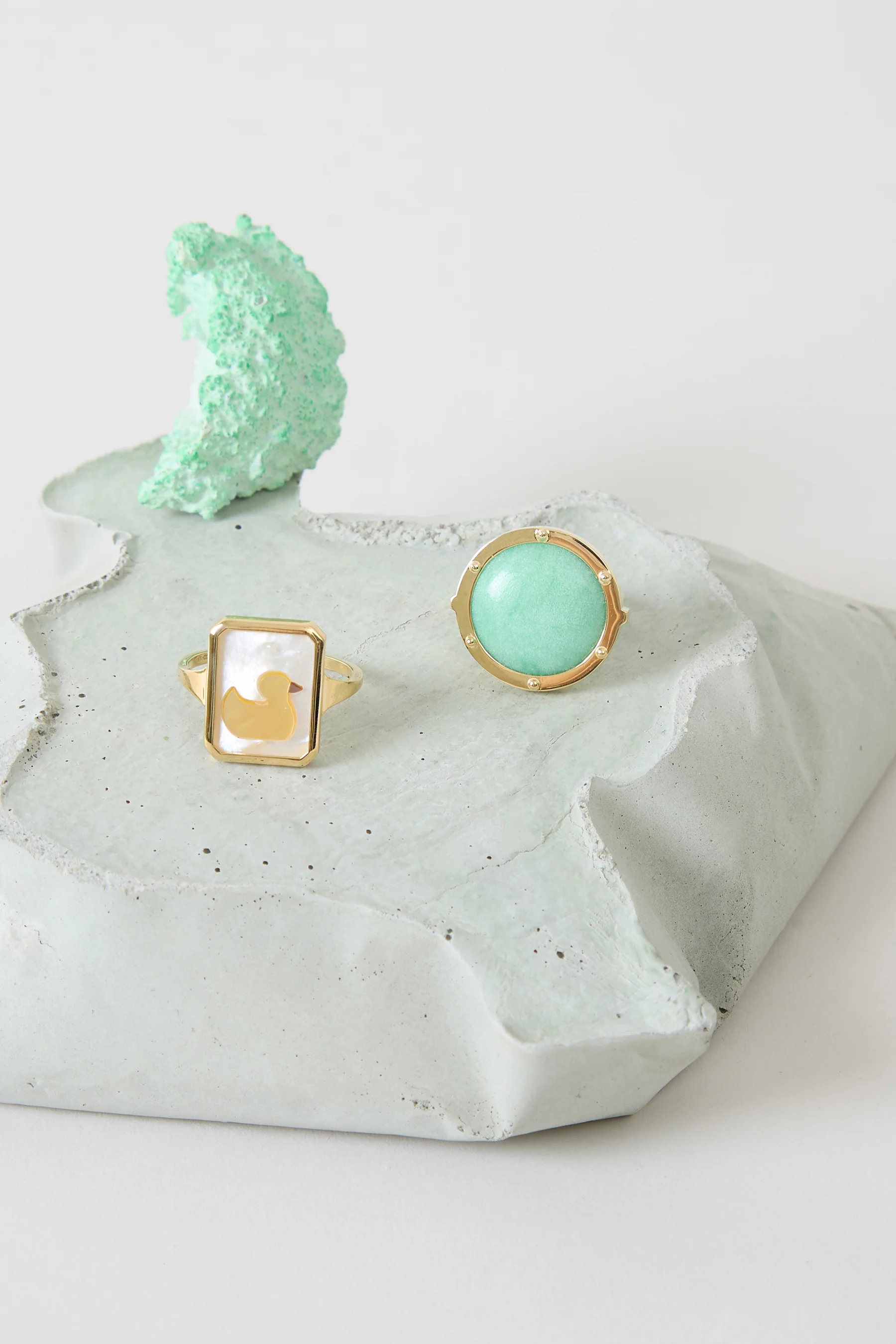 anello cameo madreperla patito