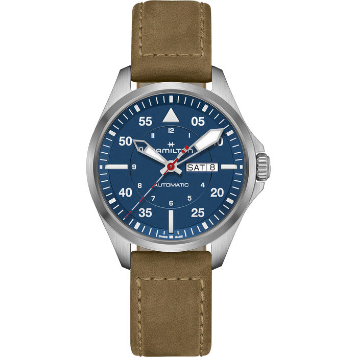 khaki aviation pilot day date auto - air-glaciers edition