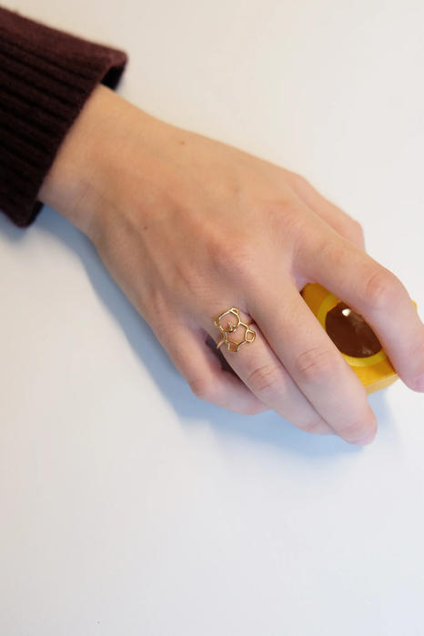 osito brillante anello