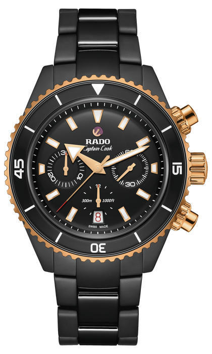 captain cook high-tech ceramic automatic chronograph