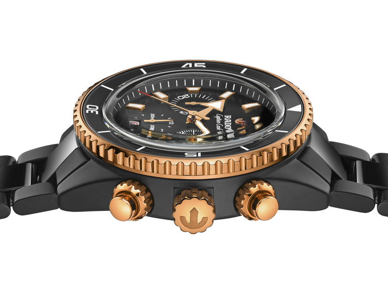captain cook high-tech ceramic automatic chronograph