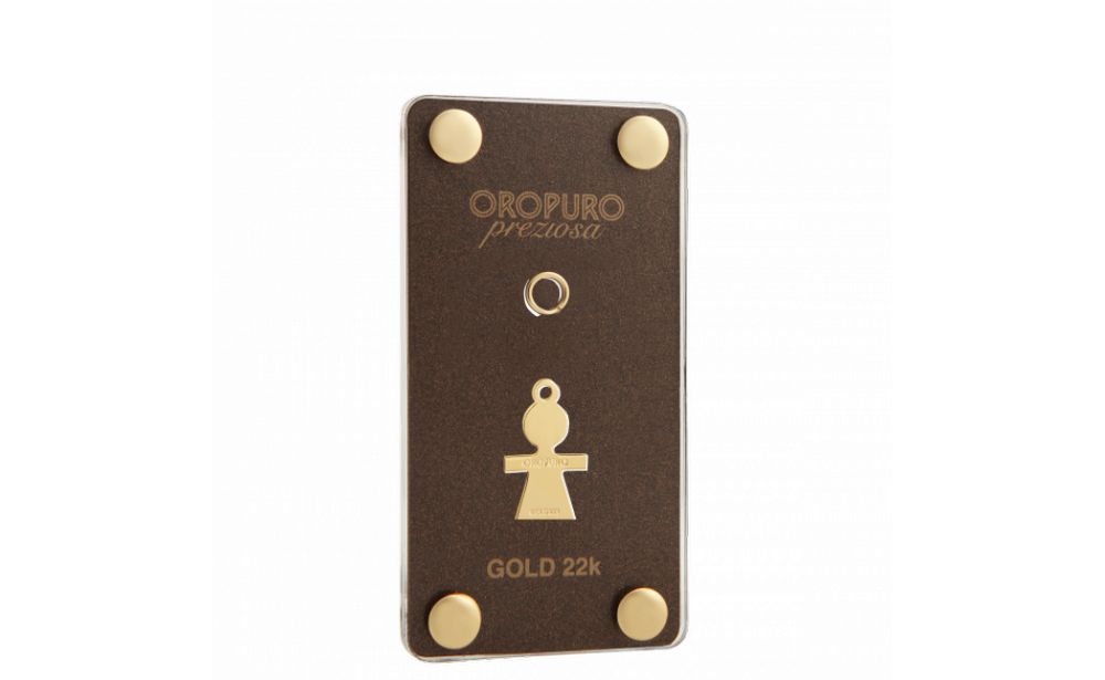 ciondolo bimba/donna in oro 22k h 19mm