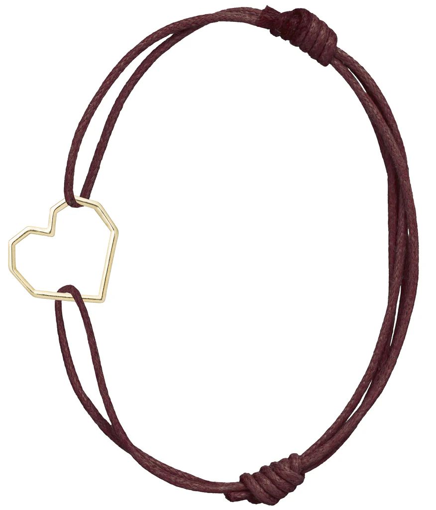 corazon bracciale corda