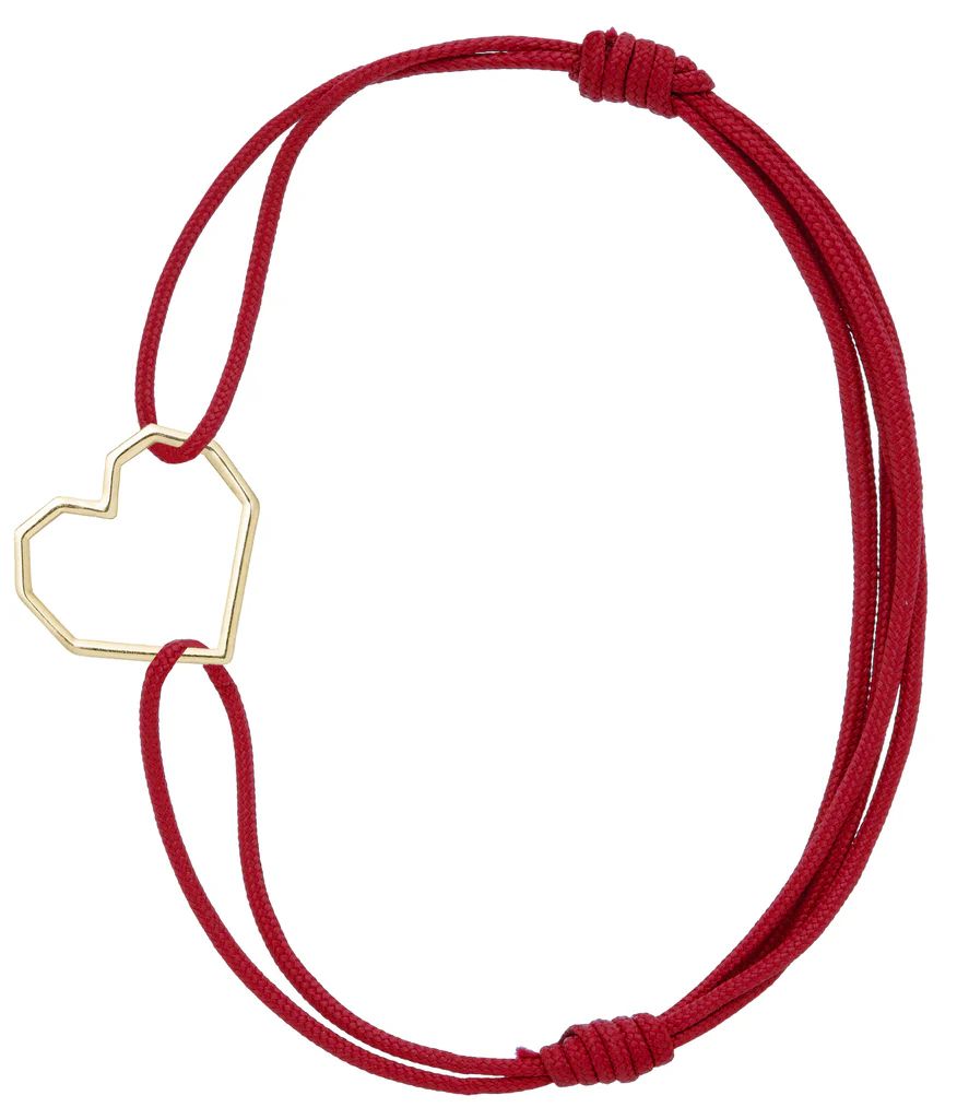 corazon bracciale corda