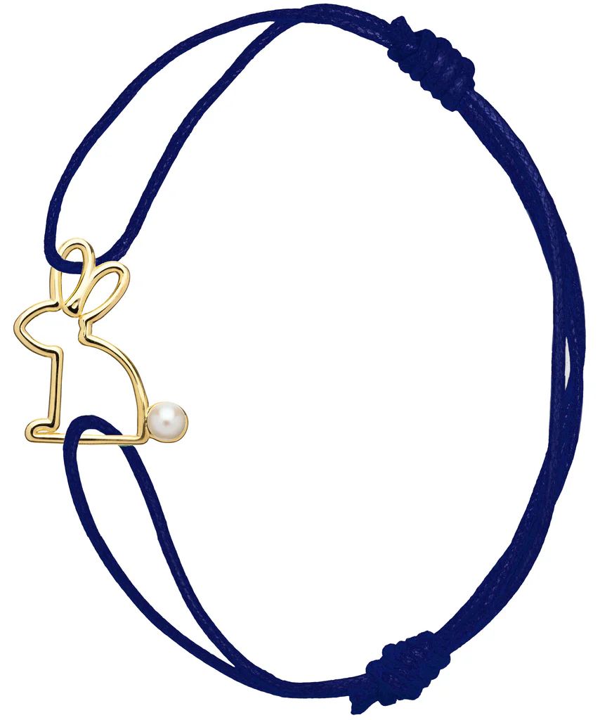 conejito perla bracciale corda
