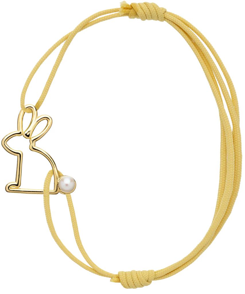 conejito perla bracciale corda