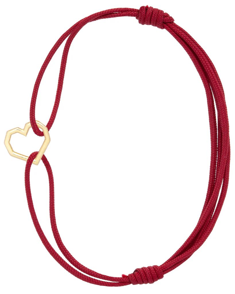 mini corazon bracciale corda